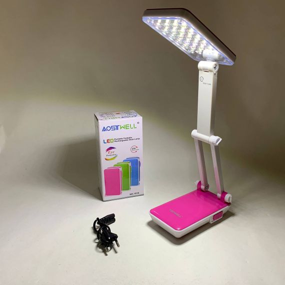 Настільна лампа Topwell 1019 Синя акумуляторна світлодіодна регуляція рівня нахилу. Колір: червоний MQ-90 | Зображення 4