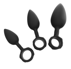 Набір анальних пробок Bathmate Anal Training Plugs, діаметр 2,5 см - 3,1см - 3,8см Sex Aura