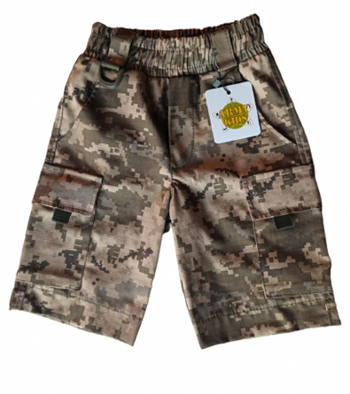 Дитячі камуфляжні шорти ARMY KIDS RANGER камуфляж Піксель | Зображення 1