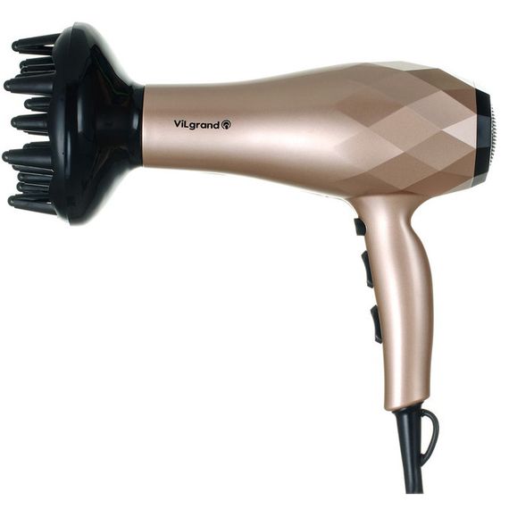 Фен VILGRAND VHD 2424TI. MY-973 Цвет: бежевый | Зображення 1