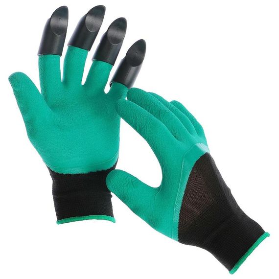 Садові рукавички з кігтями GARDEN GLOVES / Рукавиці для садівництва та городу / Водонепроникні гумові рукавички для саду | Зображення 2