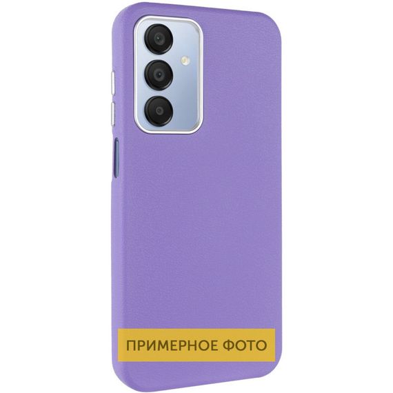 Кожаный чехол Leather Case Metal Buttons для Xiaomi Redmi A3 Light Purple