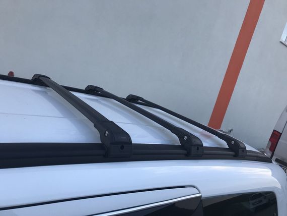 Поперечки під ключ (2 шт) Чорний для Renault Lodgy 2013-2022 рр | Зображення 7