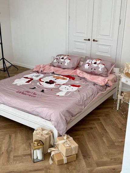 Постельное белье полуторное Dushka Home Сатин Плюш 21355 160х215 см | Зображення 2