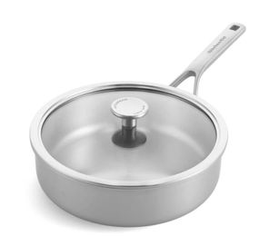 Сотейник со стеклянной крышкой KitchenAid MSS СС003251-001 24 см 3.1 л серебристый