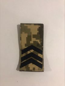 Пагон Шеврони з вишивкой Сержант ЗСУ Пiксель роз. 10*5 см