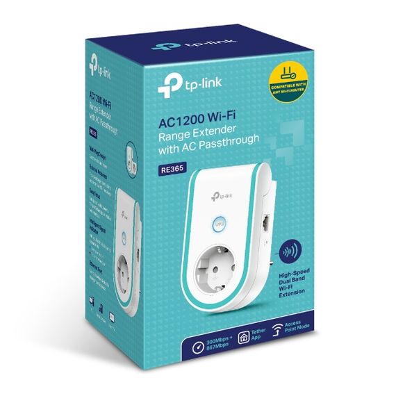 Повторювач Wi-Fi сигналу TP-Link RE365 AC1200 1хFE LAN розетка (RE365) | Зображення 7