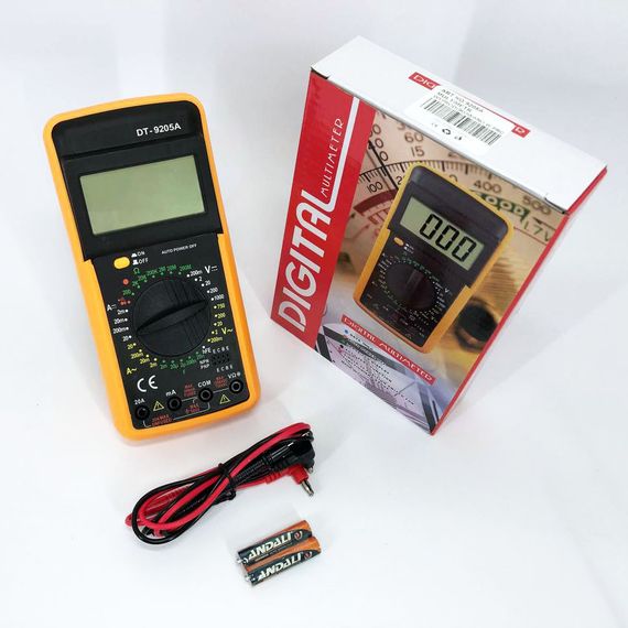 Цифровой мультиметр Digital Multimeter DT9205A, Электронный мультиметр, Мультиметр RJ-804 тестер вольтметр | Зображення 3