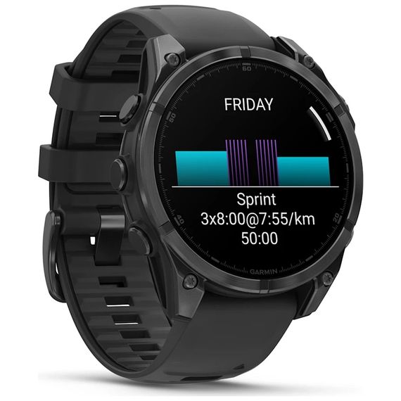 Смарт-годинник Garmin fenix 8 47mm, AMOLED, Glass/SS, SlateGray Steel/Black, BlkBnd, GPS (010-02904-00) | Зображення 2