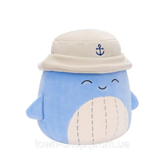 Мягкая игрушка Squishmallows – Синий кит Самир в панаме (19 cm) | Зображення 5