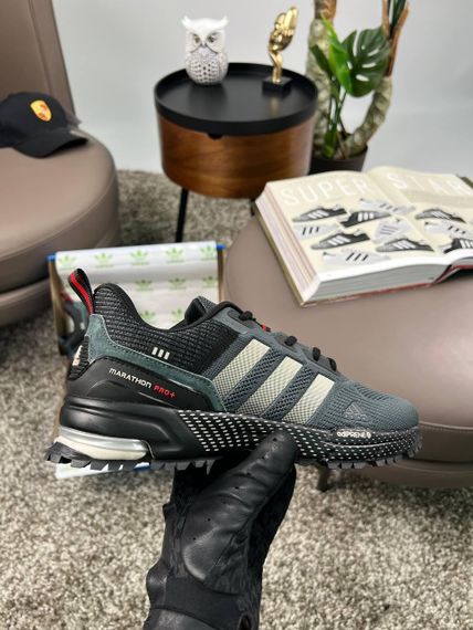 Чоловічі кросівки Marathon Pro+ Grey Black текстиль  весна / лето / осень A3621 44 28 см | Зображення 4