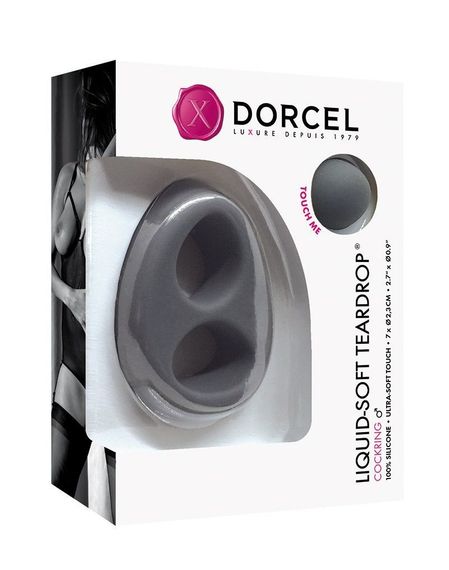 Эрекционное кольцо Dorcel Liquid-Soft Teardrop для члена и мошонки, soft-touch силикон | Зображення 1