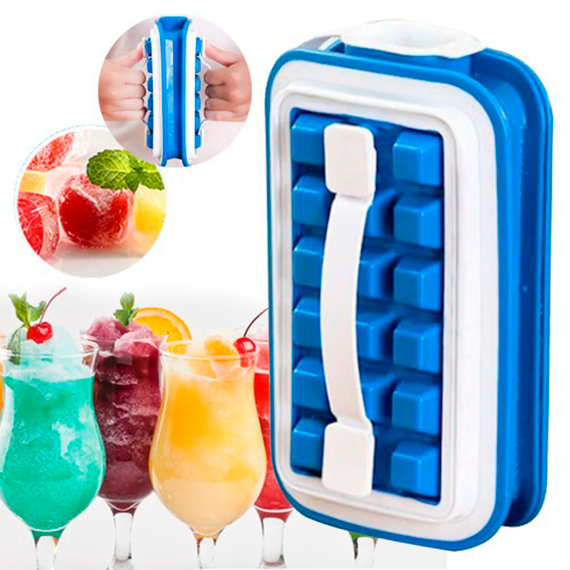 Льодниця герметична Fill&Carry Without Spilla 18 кубиків ∙ Контейнер – льодовиця ∙ Форма для льоду
