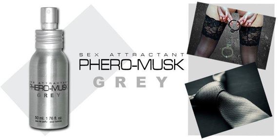 Духи з феромонами для чоловіків PHERO-MUSK Grey, 50 ml Sex Aura | Зображення 1