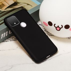 Силіконовий чохол для Google Pixel 5 чорний з мікрофіброю Soft touch