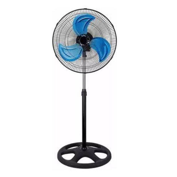 Електричний вентилятор кімнатний, побутовий підлоговий вентилятор із металевими лопатями з регульованою висотою | Зображення 7