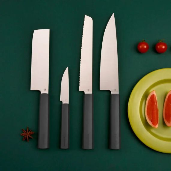 Набір кухонних ножів Butterfork Purest Set Dark Grey | Зображення 1