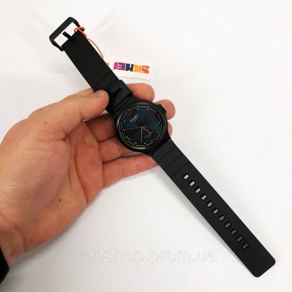 Якісні чоловічі годинники SKMEI 2108BKBU, Чоловічі годинники на ланцюжку на подарунок JG-57 | Зображення 2