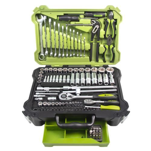 Універсальний набор інструменту 1/4" & 1/2" , 115 предм (НГ-4115П) Alloid