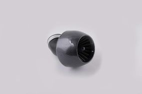 Фильтр воздушный (нулевик)   Ø42mm, 45*, турбина   (карбон)   KOMATCU