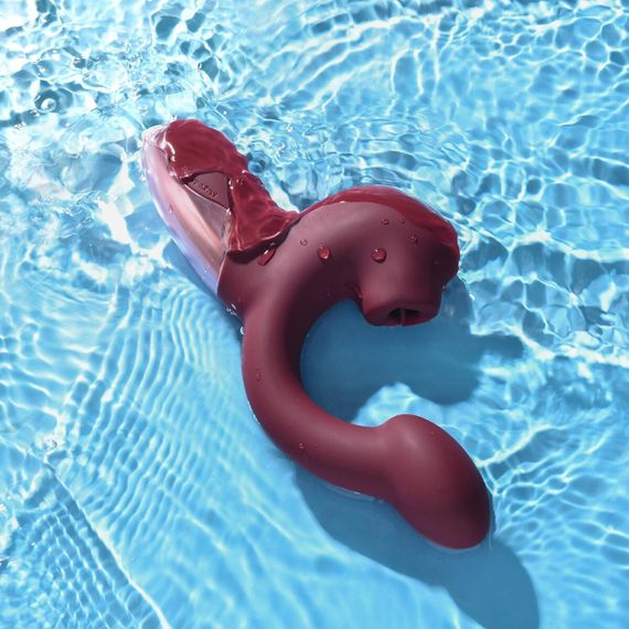 Смарт-вібратор Magic Motion Ponder Red, подвійна стимуляція, віброяйце+язичок для клітора | Зображення 9