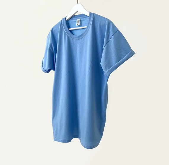 Мужская футболка классическая с коротким рукавом OW0001 цвет голубой размер XL | Зображення 1