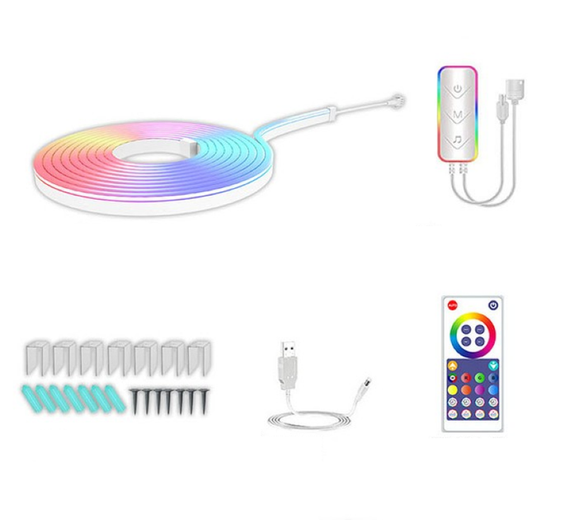 Стрічка-шланг LED (неон) (SFK-11) (APP, Bluetooth, USB, 5 м), Розумна гнучка неонова стрічка | Зображення 4