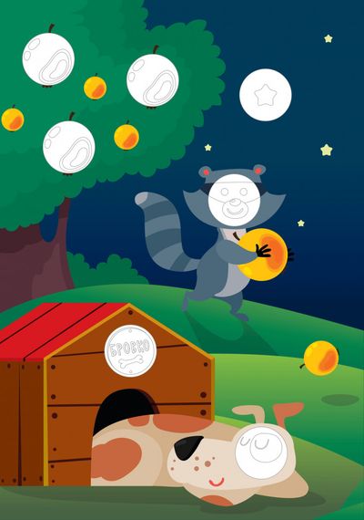 Дитяча велика розвиваюча книга "Сад" 403631 з наклейками | Зображення 1