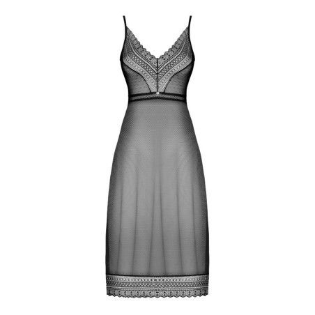 Пеньюар довгий напівпрозорий Obsessive Estiqua чорний, XS/S sexstyle | Зображення 2