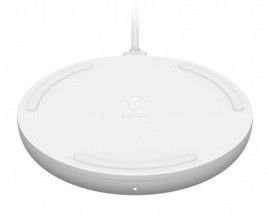 Бездротовий зарядний пристрій Belkin Pad Wireless Charging Qi, white (WIA001BTWH)