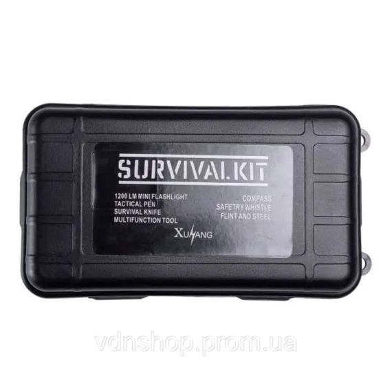 Туристический набор для выживания в пластиковом чехле 18х11х5 см походный набор инструментов для кемпинга Lugi HP-D-2 | Зображення 3