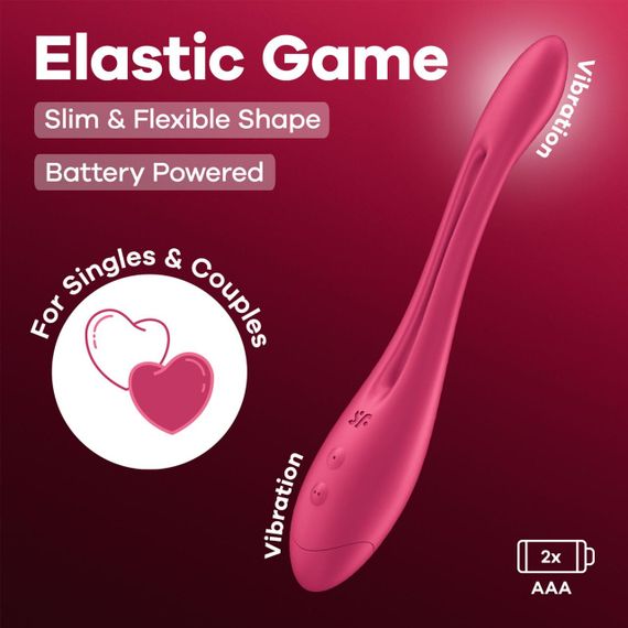 Універсальний гнучкий вібратор для пар Satisfyer Elastic Game Battery Series Sex Aura | Зображення 5