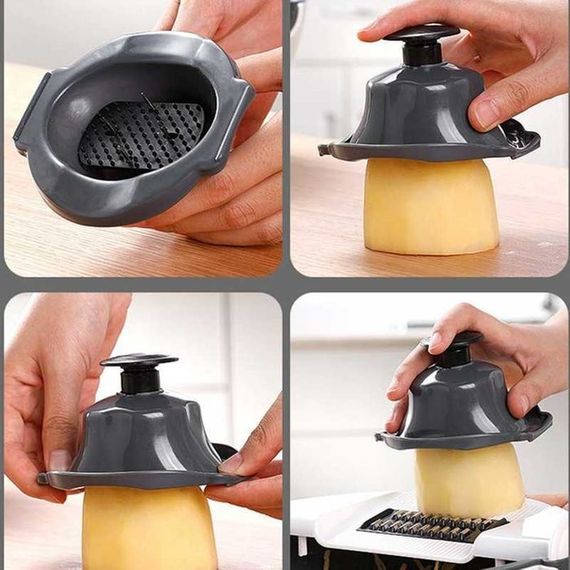 Овочерізка слайсер тертка друшляк шатківниця + овочечистка 9 в 1 Wet Basket Vegetable Cutter | Зображення 3