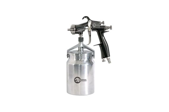 Пневмопистолет лакокрасочный HP Intertool - нижний бак 1000 мл x 1,8 мм PT-0140 (PT-0140)