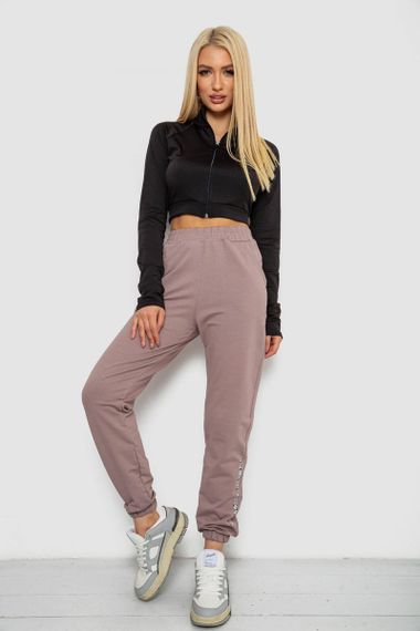 Спорт штани женские  -уценка, цвет темно-бежевый, 238R57673-U-5 | Зображення 1