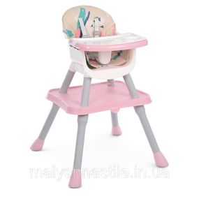 Стульчик для кормления 3 в 1 M 5672-8 розовый