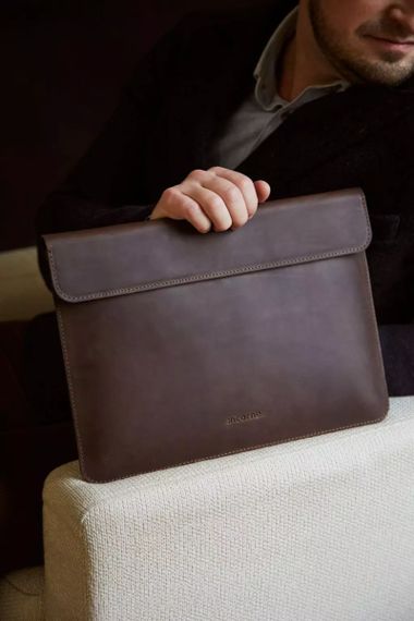 Чохол для ноутбука вінтажний Incarne Klouz MacBook Pro 13" 2016-2025 klouz-brown-vintage-pro-13 коричневий | Зображення 3
