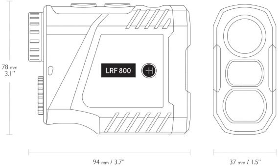 Далекомір лазерний Hawke LRF LCD 6x25 800м | Зображення 2