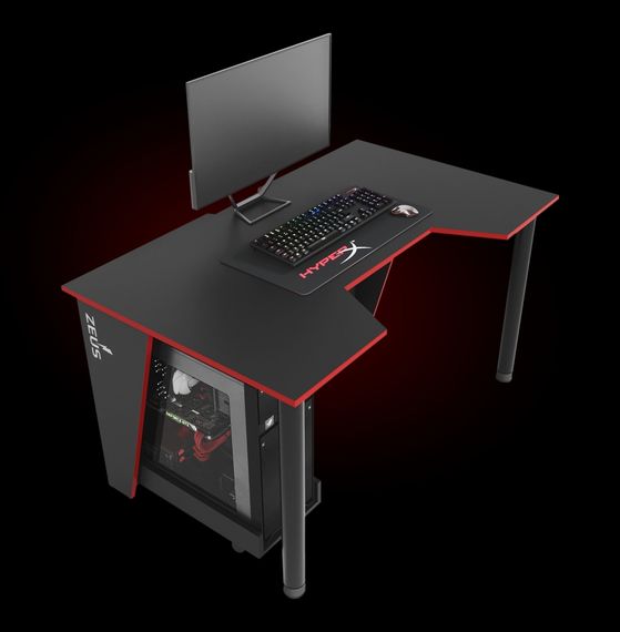 Стол геймерский ZEUS GAMER-2 черныйкрасный | Зображення 2