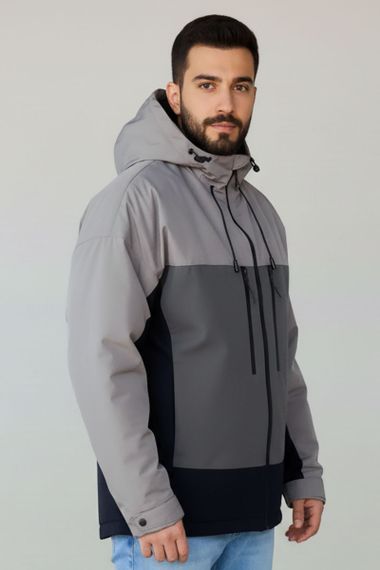 Чоловіча Куртка Sun`s House  розмір: 2XL Сірий (арт. RC-BR-178-grey) | Зображення 2