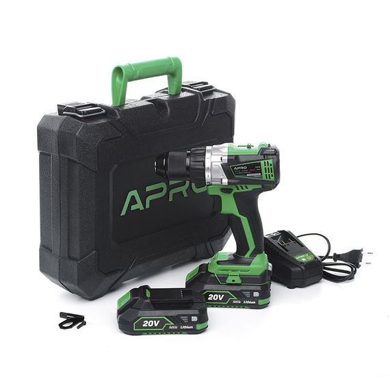 Дриль-шурупокрут безщітковий APRO 20 В, 2 А, 20DB, 2 АКБ, ЗП, кейс 8950331 | Зображення 9