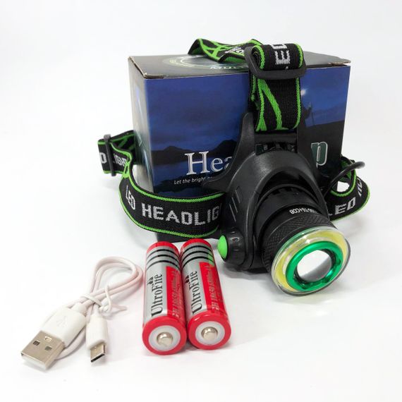 Ліхтар на голову для гаража і дачі T106-T6+COB, Тактичний ліхтар на голову Налобний для сто AZ-40 | Зображення 8