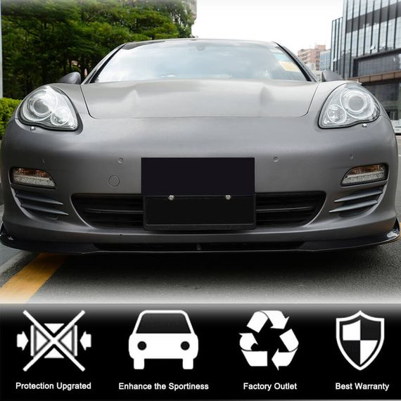 Накладка на передній бампер Lip (для Base 2009-2013, Карбон) для Porsche Panamera рр | Зображення 1