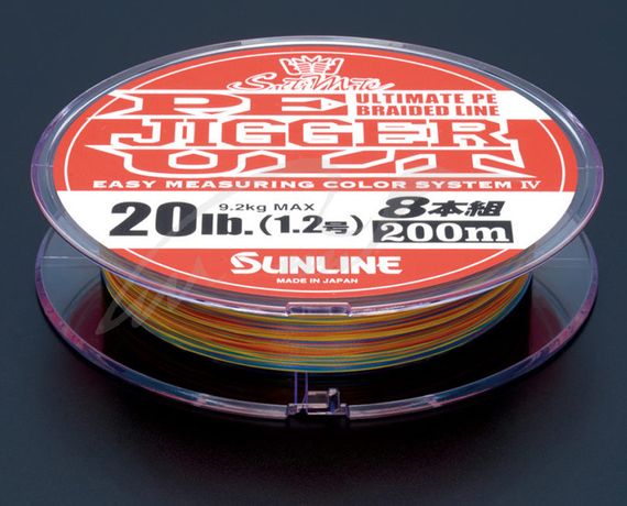 Шнур Sunline PE-Jigger ULT x8 200m (multicolor) #3.0/0.285mm 50lb/22.0kg | Зображення 1