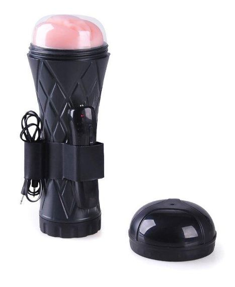 Вагіна - мастурбатор із вібрацією Boss Series: Vibrating Vagina cyber skin - Latarka, BS6000025 Sex Aura | Зображення 3