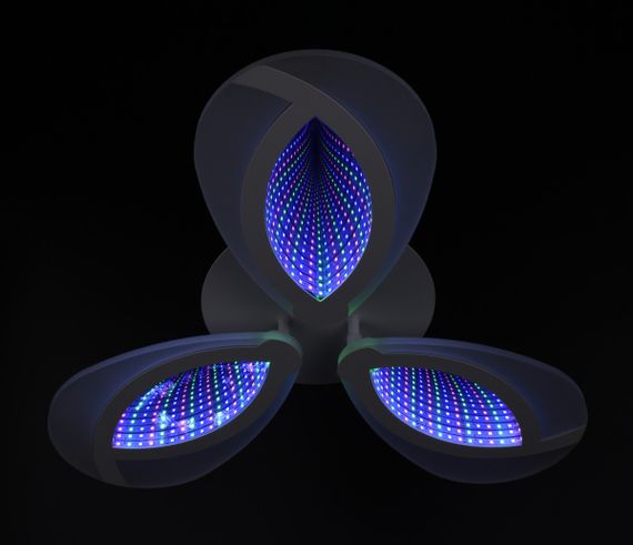Люстра світлодіодна стельова LED світильник для квартири на стелю лед з пультом 26103 Білий 8х49х49 см. | Зображення 5