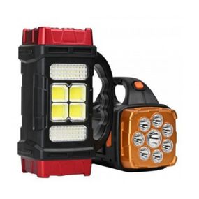 Аккумуляторный LED фонарь Hurry Bolt HB-1678 аварийный светильник с солнечной панелью и Power Bank