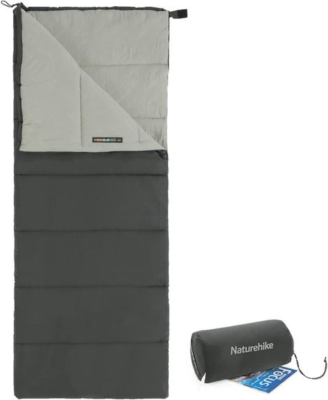 Спальний мішок Naturehike F150 NH22MSD05 (правий, сірий) | Зображення 6