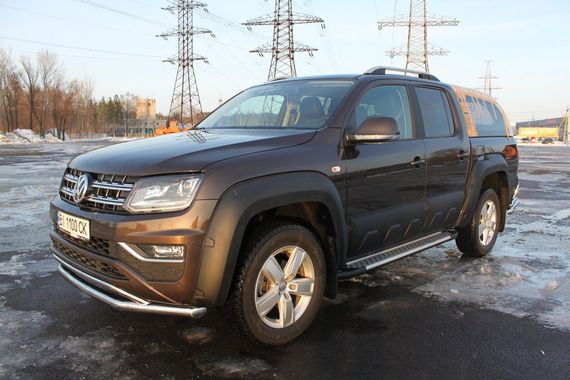 Передній захист ST017 (нерж) 70 на 48 мм для Volkswagen Amarok 2010-2022 рр | Зображення 4