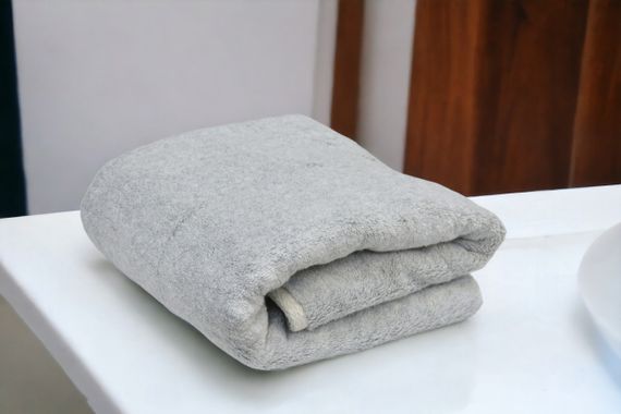 Полотенце махровое SO-1 Kayra 70x140 см. серое | Зображення 2